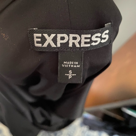 Express Black Velvet Burnout with Deep V-Back - Picture 7 of 8